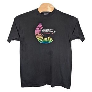 Vintage Society For American Archaeology T Shirt Large‎ Black New Orleans 1991